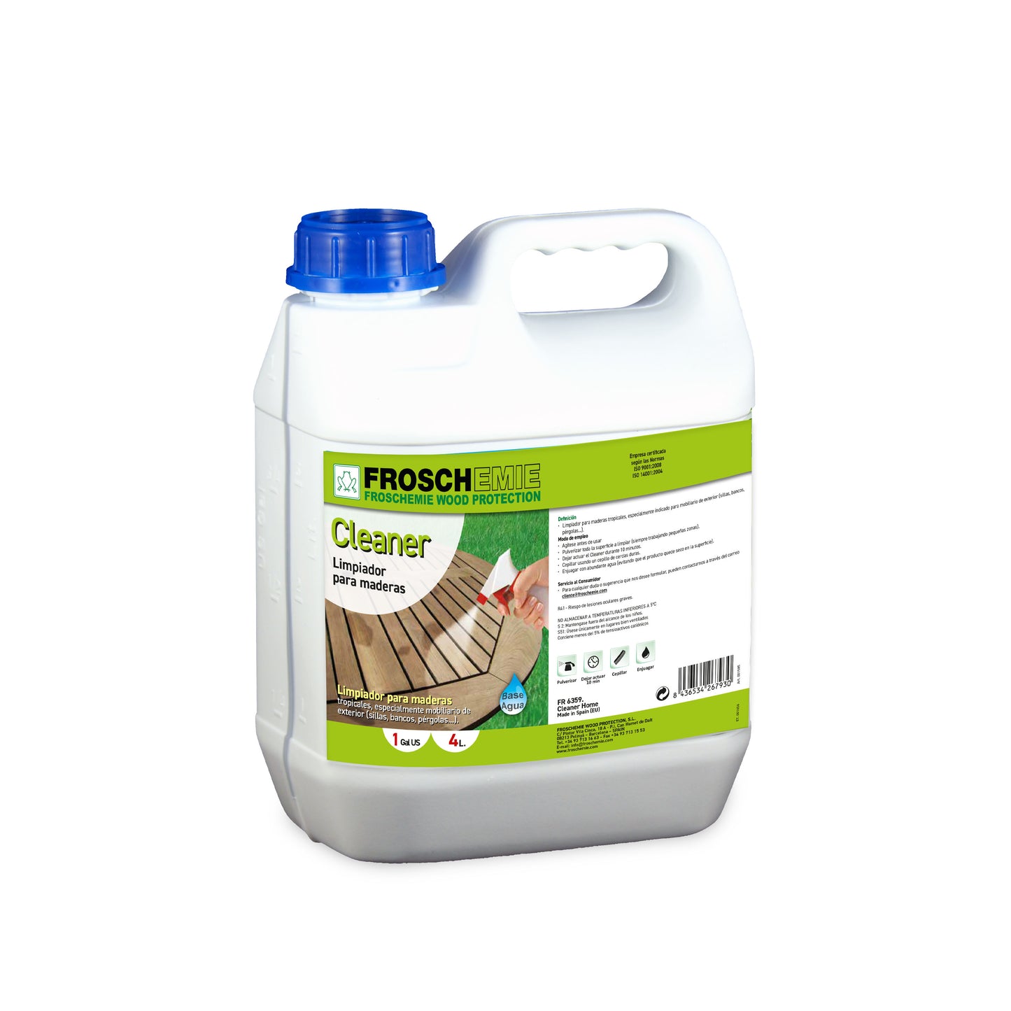 Cleaner Madera: Limpiador de maderas expuestas al exterior
