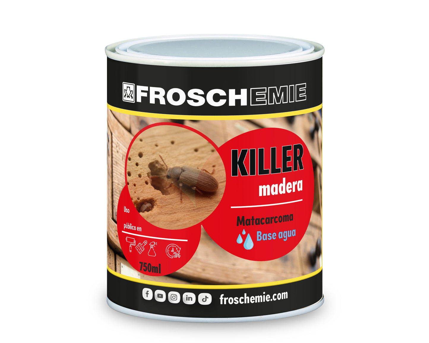 Killer Madera: Matacarcoma para madera base acuosa