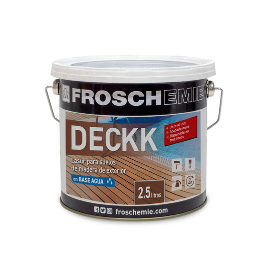 Deckk: Lasur para suelos de madera exterior