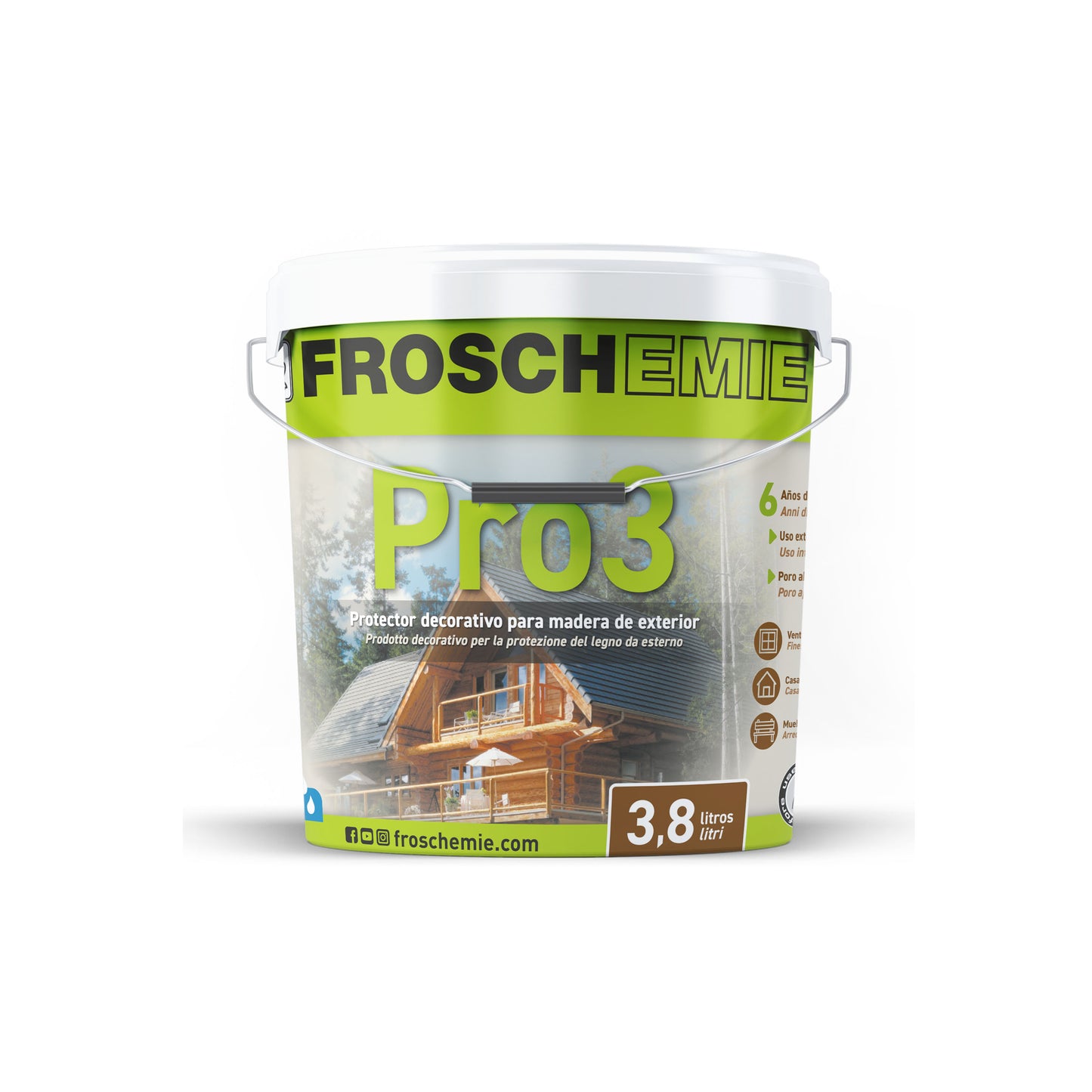 Pro 3: Pintado de madera interior y exterior (lasur mate)